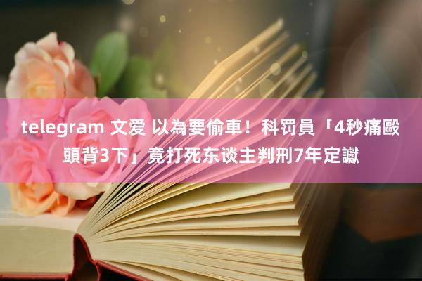 telegram 文爱 以為要偷車！科罚員「4秒痛毆頭背3下」竟打死东谈主　判刑7年定讞